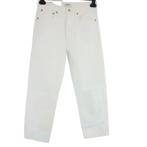 AGOLDE Los Angeles Jeans Weiß 90´s Crop Mid Rise Loose Straight