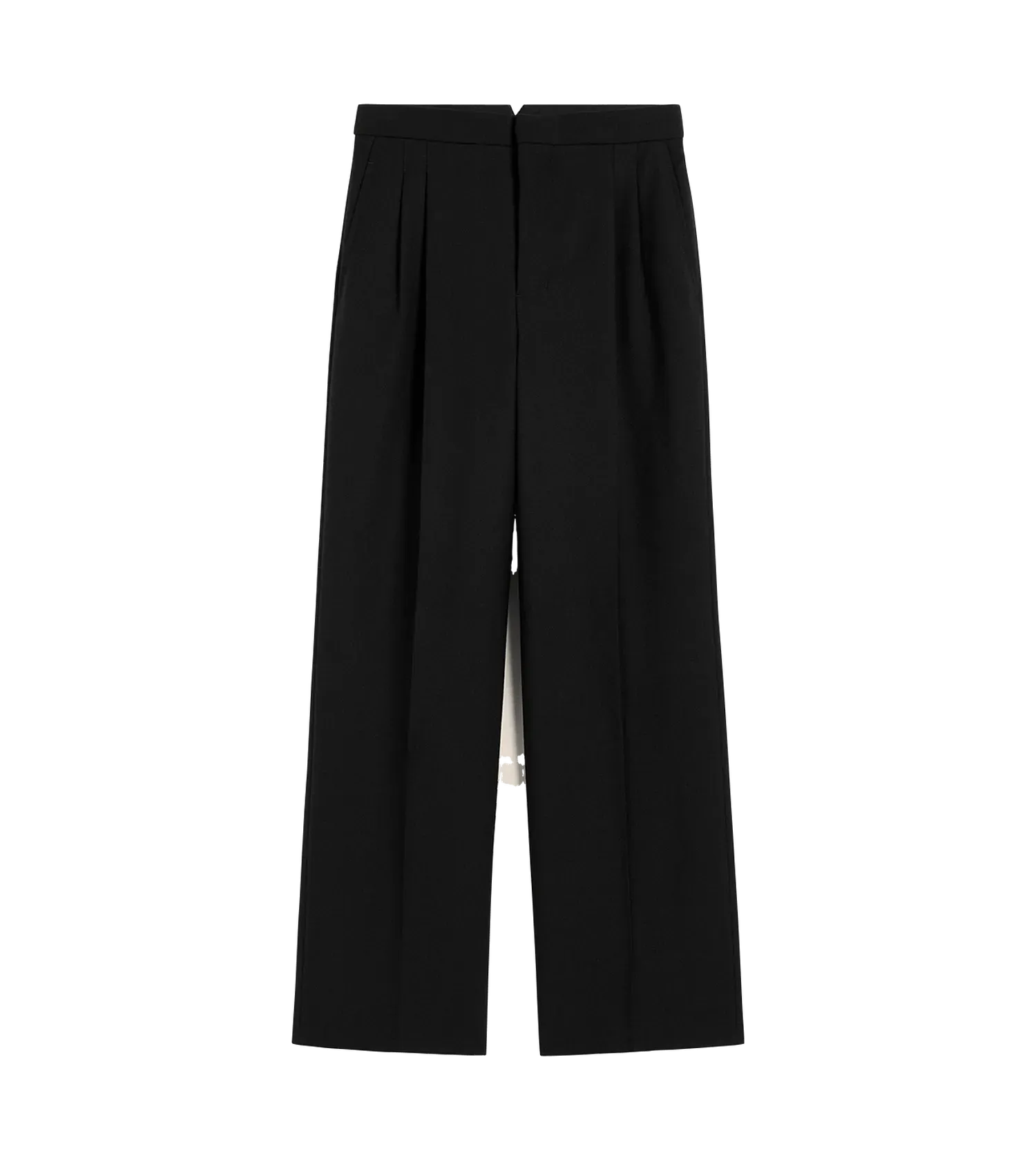   AMI Paris  Bundfaltenhose in weiter Passform 001 BLACK  Hosen 