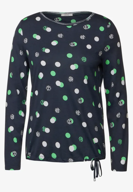 Basic Shirt mit Alloverprint