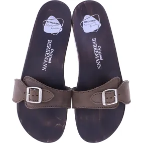 Berkemann / Original-Sandale / Dunkelbraun Fettleder / Sohle: Braun / Art: 10100-480 / Unisex