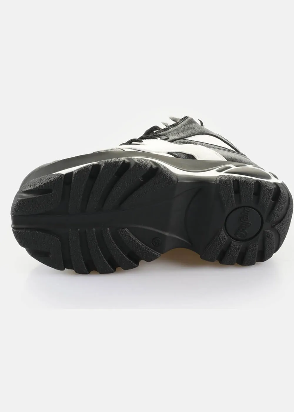 Buffalo London 1340-14 2.0 Vegan Platform Sneakers in Schwarz Weiß