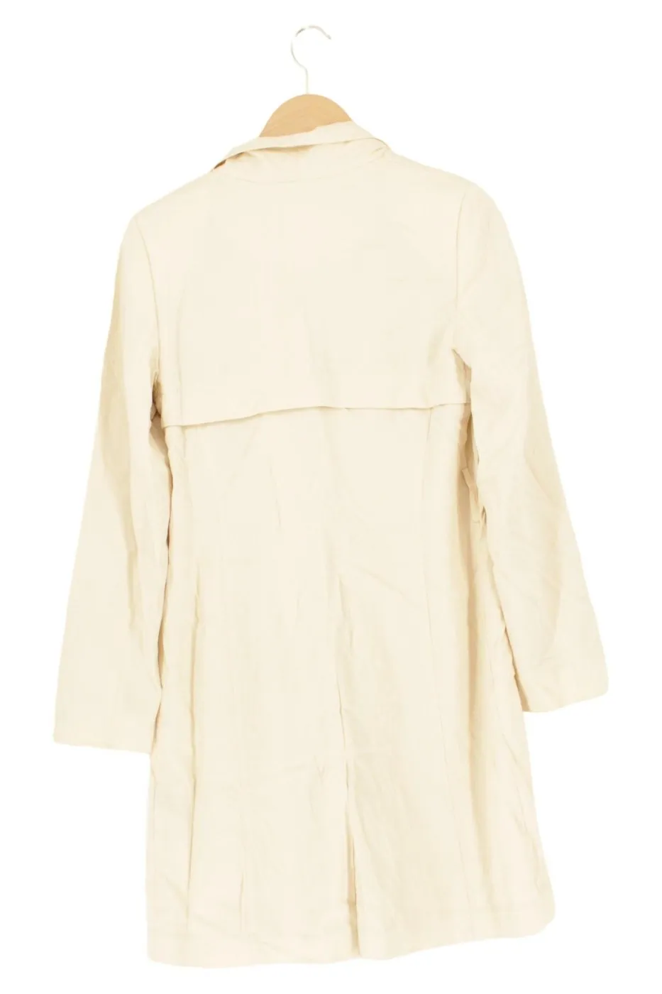 Damen Mantel Größe 36 Beige Klassisch Elegant