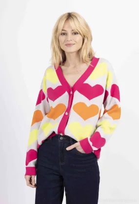 Herz-Cardigan