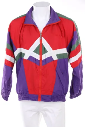hummel - Vintage-Sportjacke mit Logo-Stickerei - M