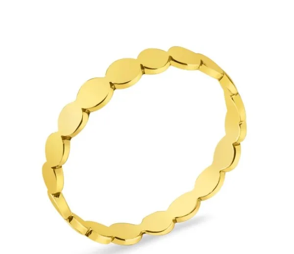 Juulry Damen Ohrringe ER-004 Creolen 40 mm Gold