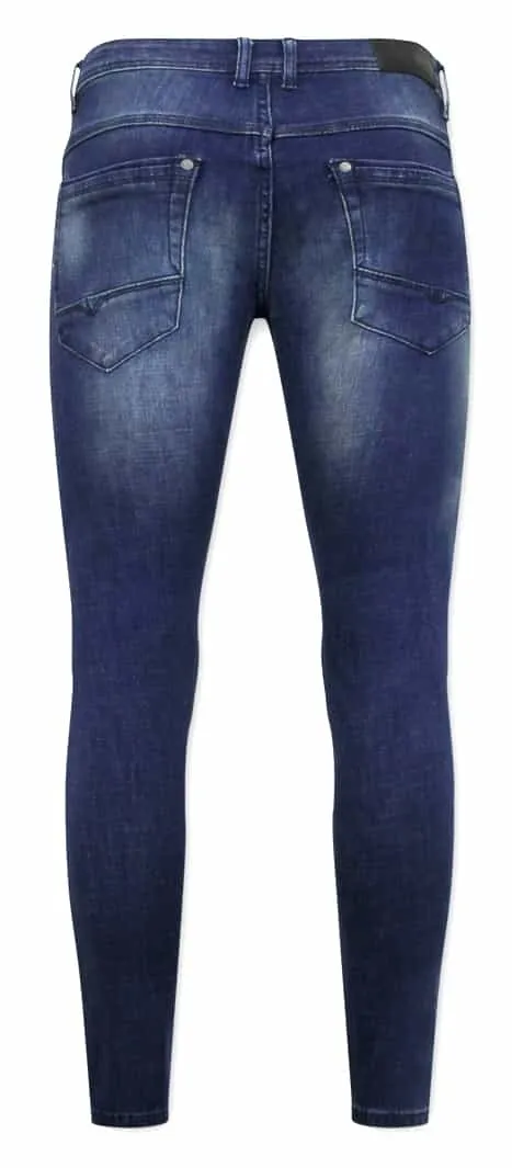 Klassische Hosen Männer - D-3059 - Blau