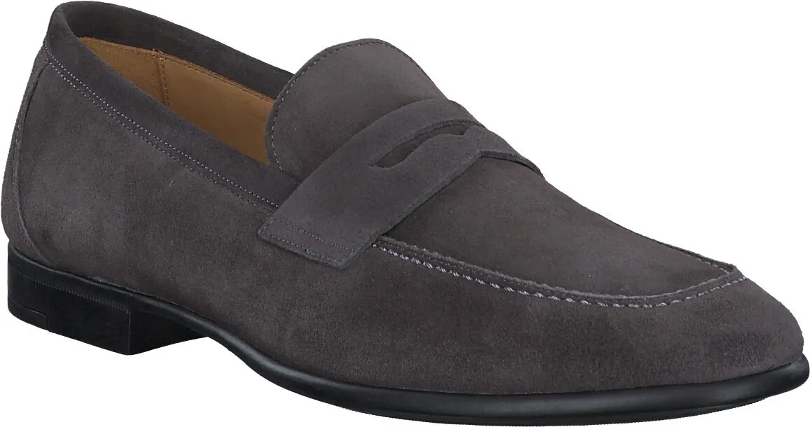 Leder-Slipper für Herren 226402000000 (Dunkelgrau)