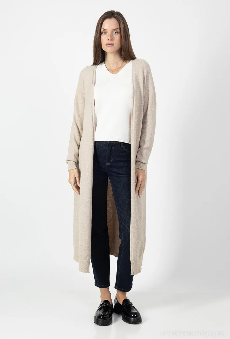 Nahtloser, übergroßer langer Cardigan