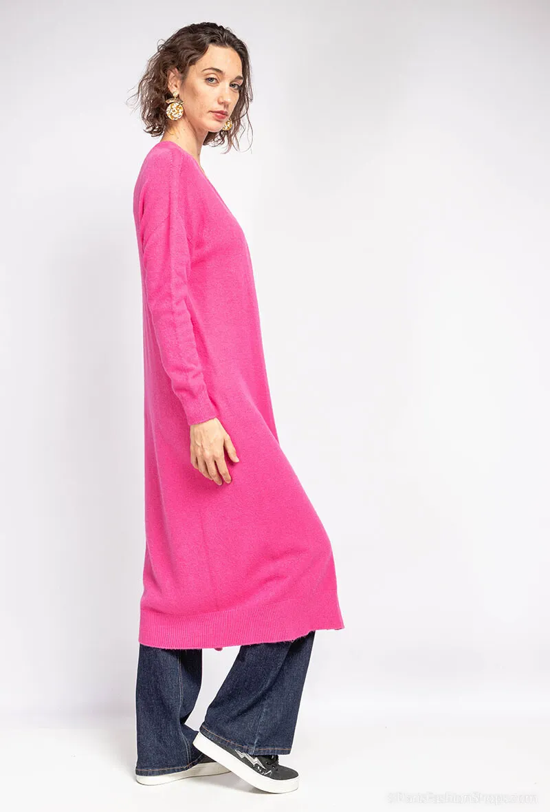 Nahtloser, übergroßer langer Cardigan