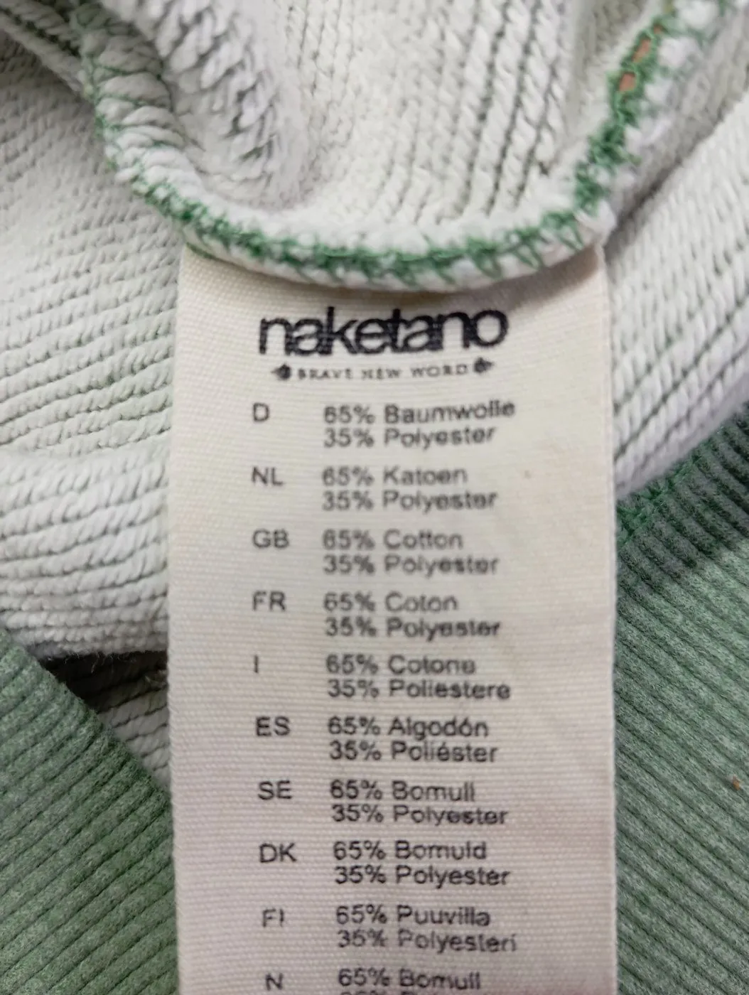 Naketano Sportjacke grün meliert Casual-Look