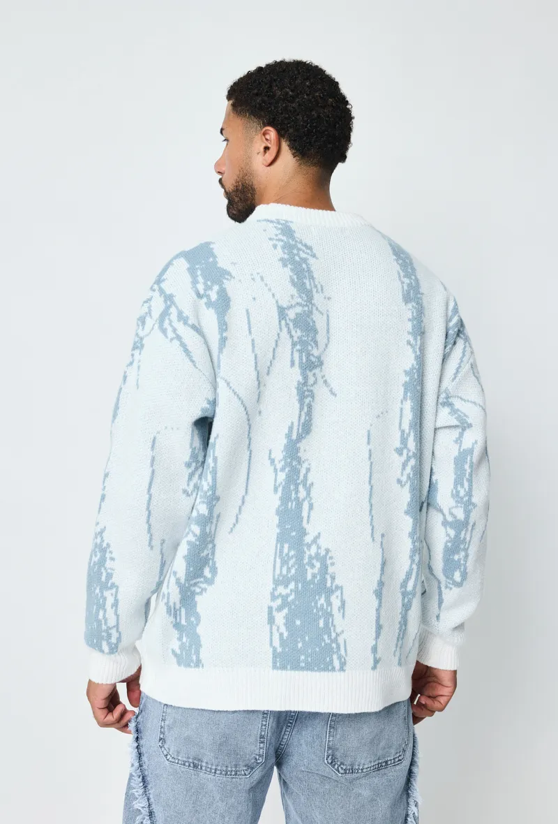 Pullover mit Doodle-Muster