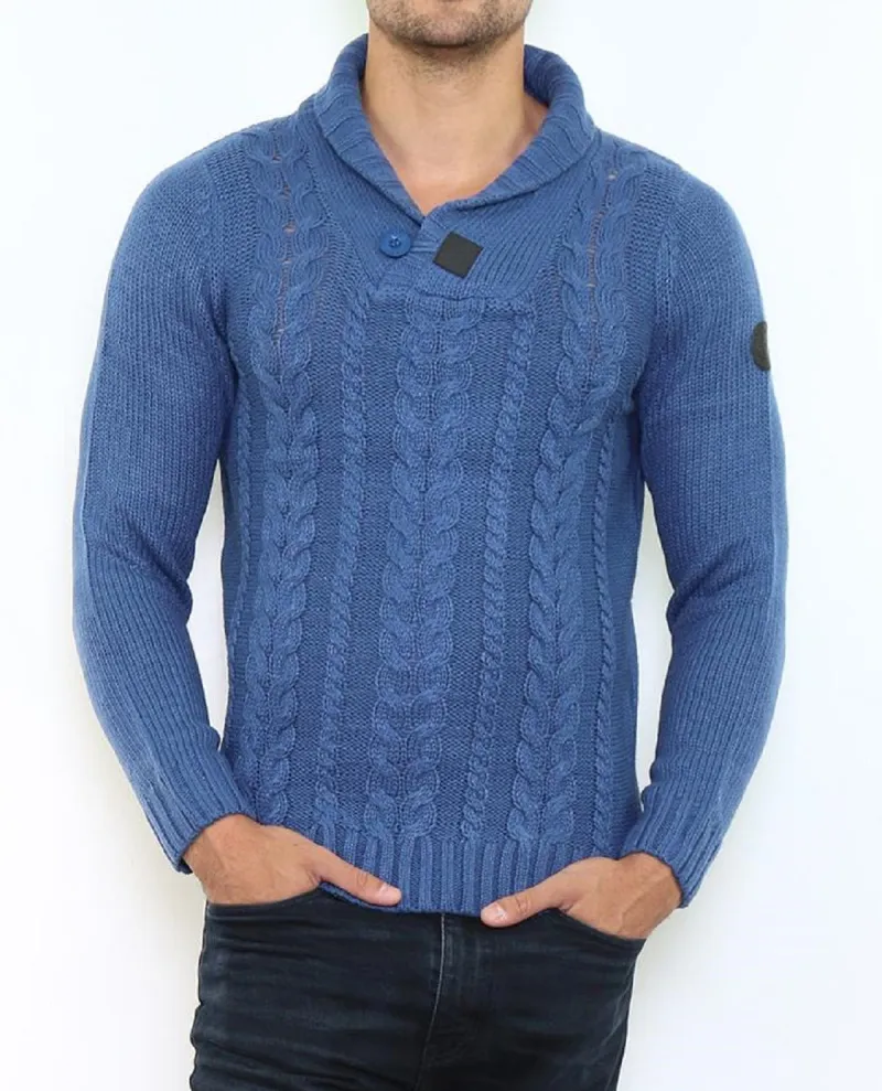 Pullover mit schlichtem Schalkragen: Ende der Serie