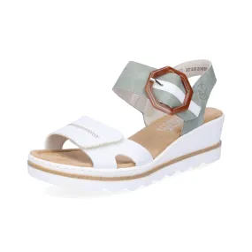 Rieker Damen Sandalette weiß
