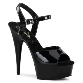 Sandalette schwarz Lack DELIGHT-609