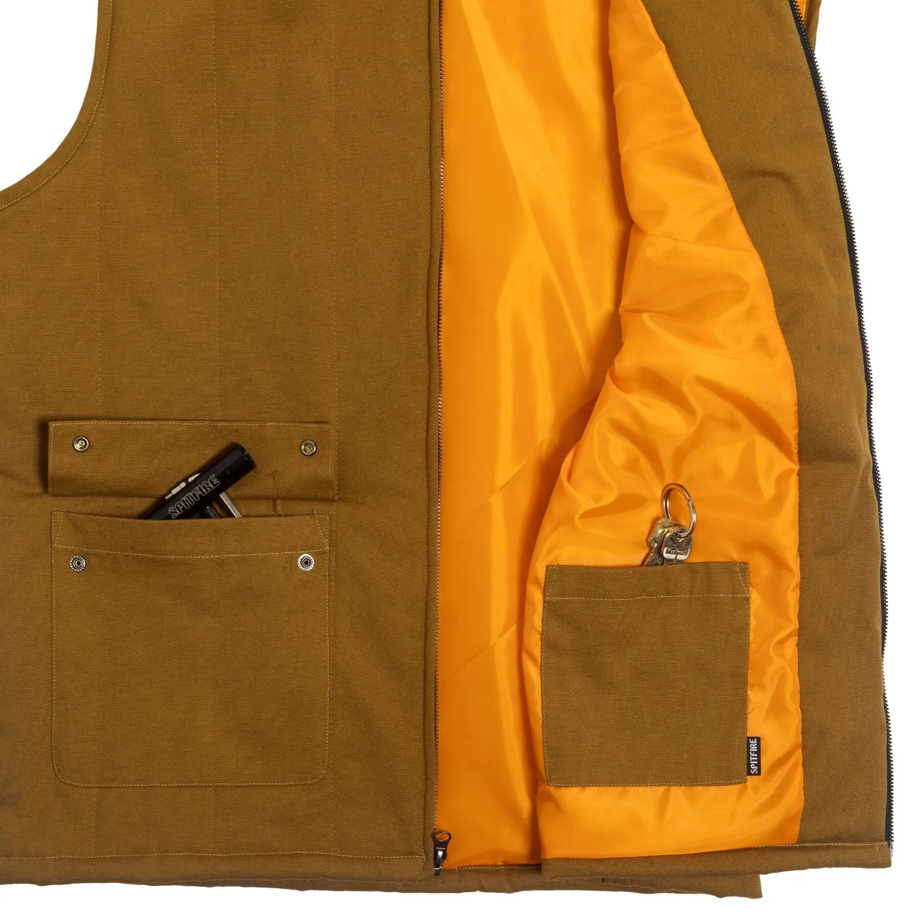 Spitfire Big Head Vest Tan Herren