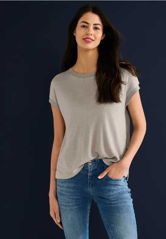 Street One T-Shirt im Schimmerlook 