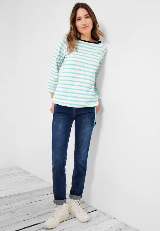 Strukturstreifen Shirt