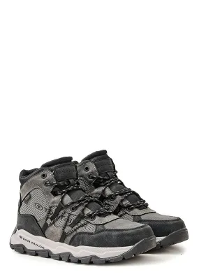 Tom Tailor Herren Schuh Winter Mesh Boots z. schnüren dunkel grau schwarz