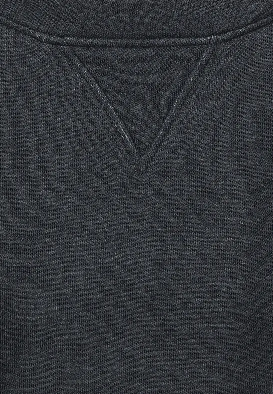 Unifarbenes Shirt in Melange