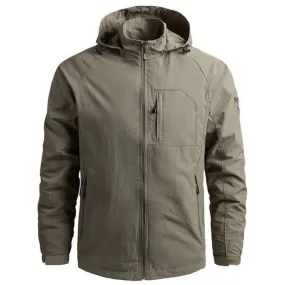 Wasserdichte, atmungsaktive Herren-Sommerjacke im Cargo-Stil