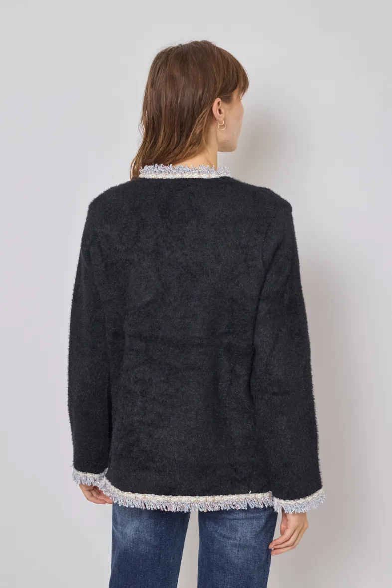 Weicher Langarm-Cardigan
