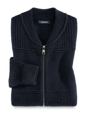 Zip-Jacke Strukturmix